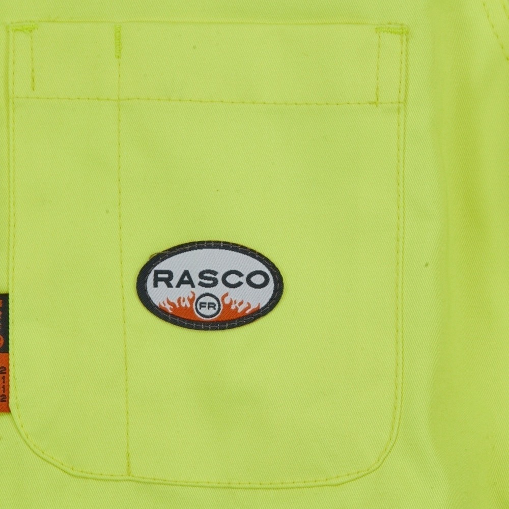RASCO FR Flame Resistant Mens 2XL Hi Vis Reflective Yellow Long Sleeve - Picture 7 of 13